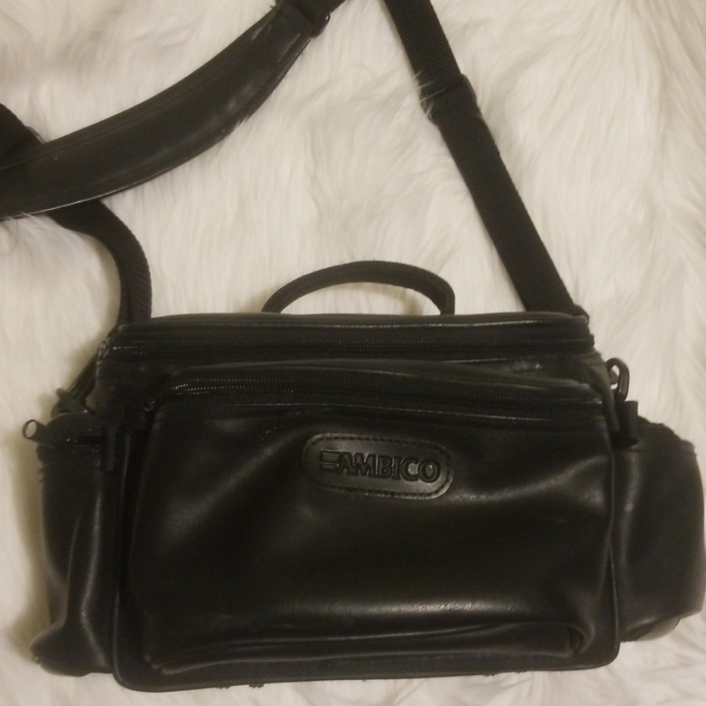 Ambico Black Leather Bag